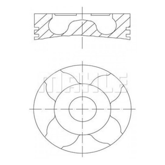 JG PISTON MOTOR Z17DTH C/SEG 0.50 (ARCO) JG PISTON MOTOR Z17DTH C/SEG 0.50 (ARCO)