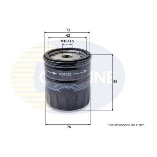 FILTRO ÓLEO COMLINE FILTRO ÓLEO COMLINE