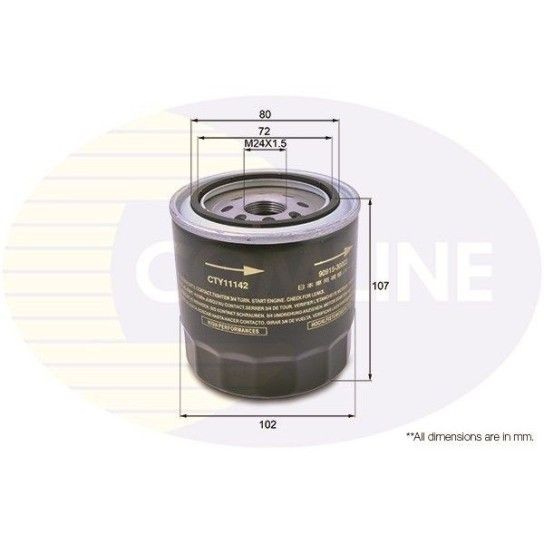 FILTRO ÓLEO COMLINE                      FILTRO ÓLEO COMLINE