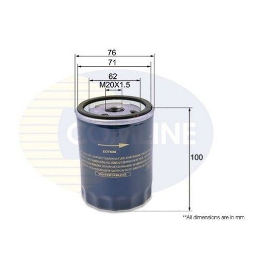 FILTRO ÓLEO COMLINE FILTRO ÓLEO COMLINE