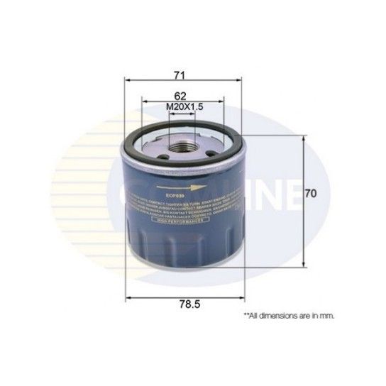 FILTRO ÓLEO COMLINE                      FILTRO ÓLEO COMLINE