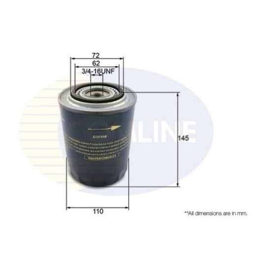 FILTRO ÓLEO COMLINE FILTRO ÓLEO COMLINE