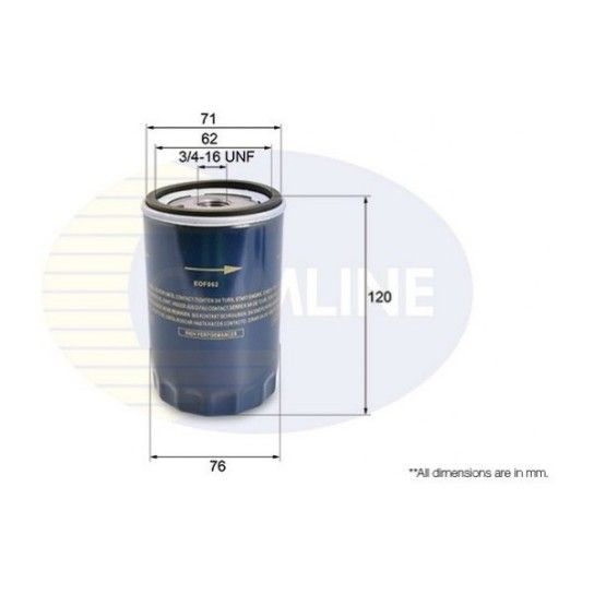 FILTRO ÓLEO COMLINE FILTRO ÓLEO COMLINE