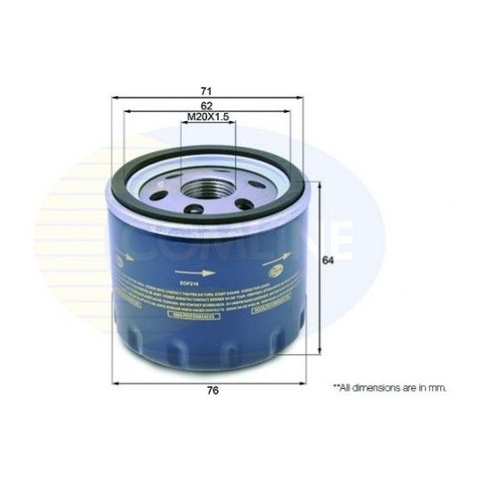 FILTRO ÓLEO COMLINE FILTRO ÓLEO COMLINE