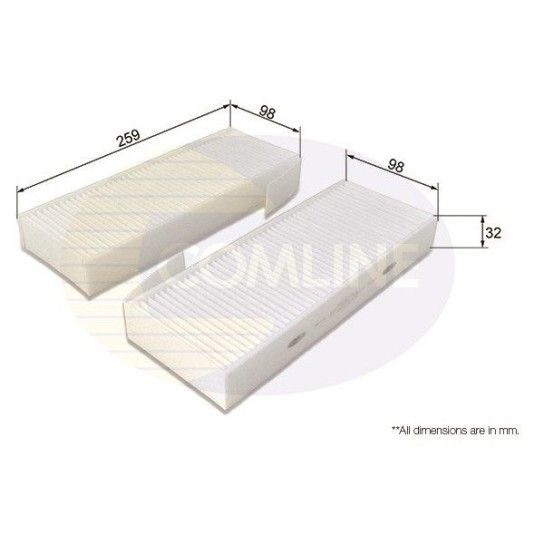 FILTRO HABITÁCULO COMLINE FILTRO HABITÁCULO COMLINE