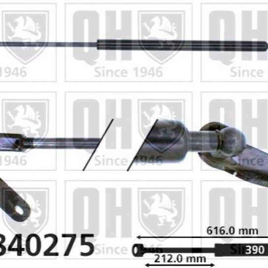 AMORTECEDOR T/MALA LH QUINTON HAZELL/OPT AMORTECEDOR T/MALA LH QUINTON HAZELL/OPT