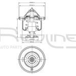 TERMOSTATO 76.5 RED-LINE               