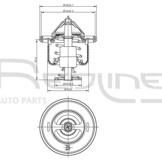 TERMOSTATO 76.5� RED-LINE               