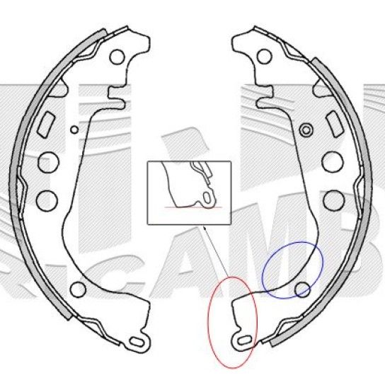 J/MAXILAS TRAS K2342 SG AFI BRAKE       