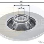 DISCO TRAVAO (C/ROLAMENTO) SBS          