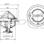 TERMOSTATO 82c RED-LINE                
