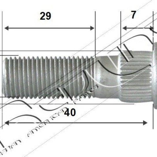 PERNE RODA TRAS LH/RH (12X41) RED-LINE  