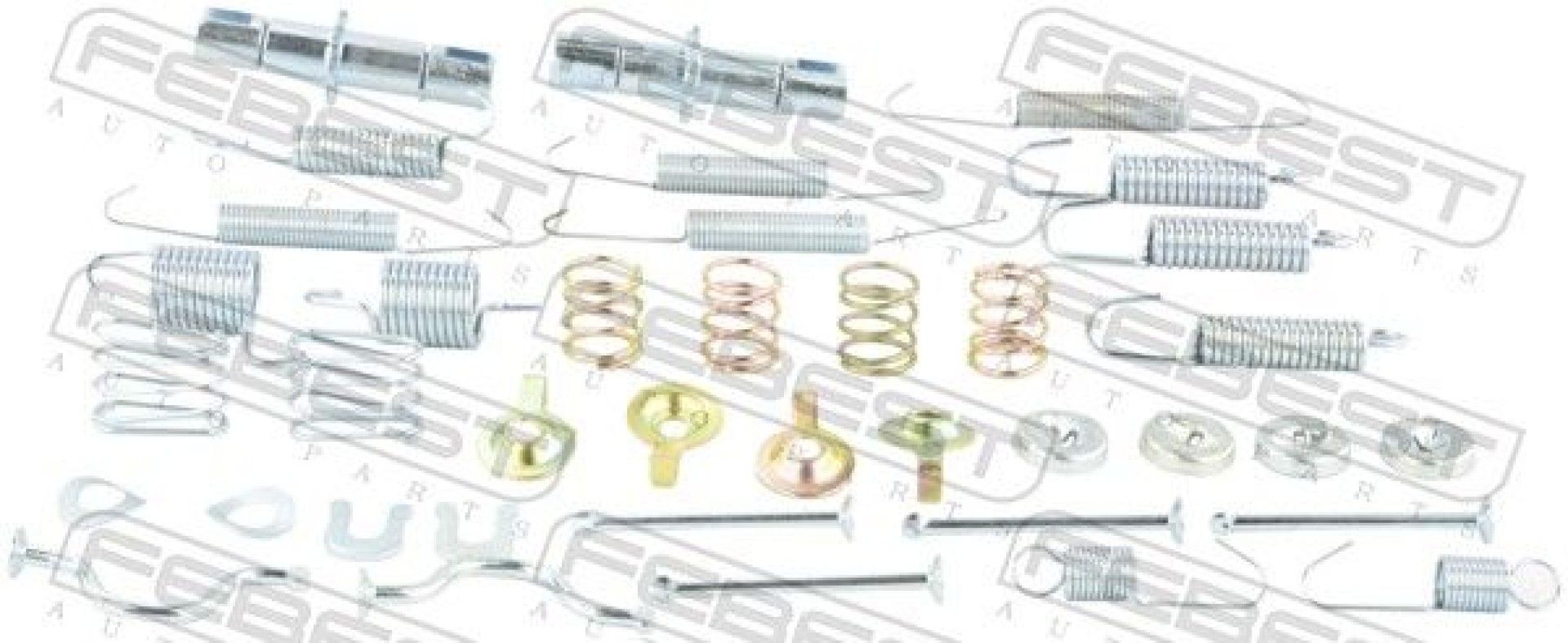 KIT AFIN./MOLAS MAXILAS TRAVÃO TR FEBEST KIT AFIN./MOLAS MAXILAS TRAVÃO TR FEBEST