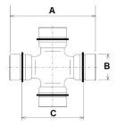 CRUZETA (30-85 - C/FREIO DADO RED-LINE  